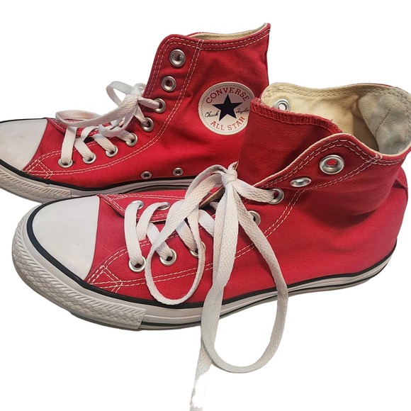 Converse Shoes Converse Chuck Taylor All Star Red Hi Top Shoes Mens